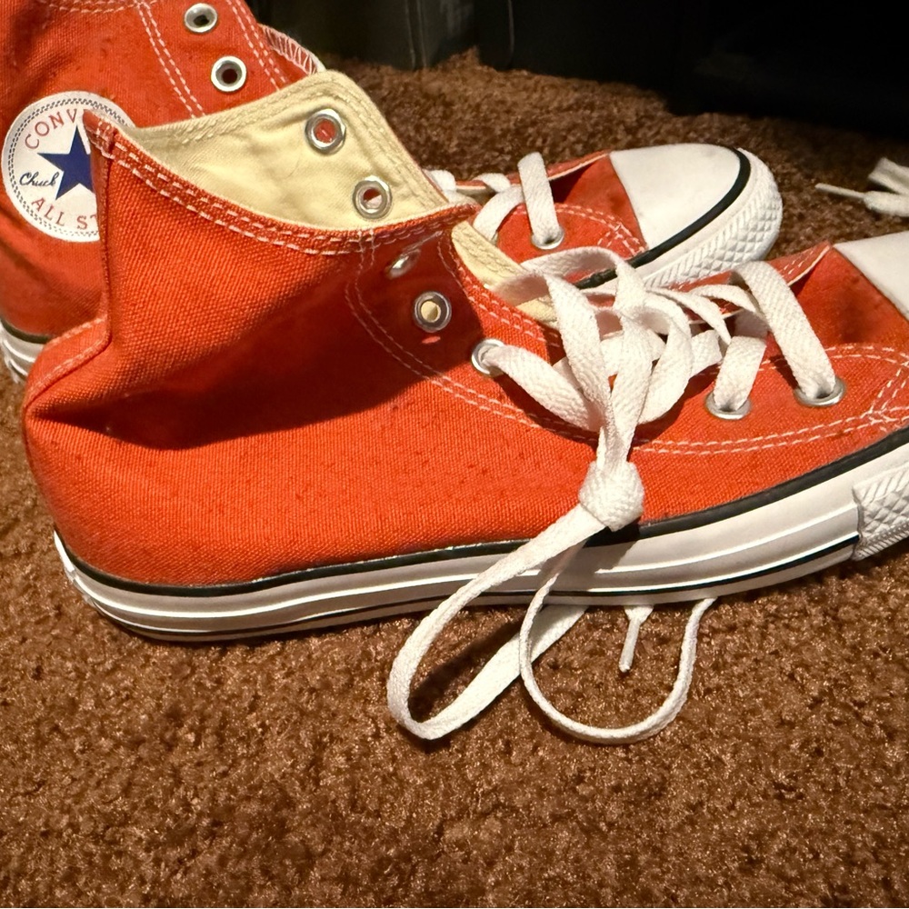 Converse Kids' Vibrant Orange High-Tops